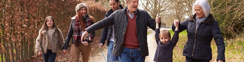 Family-on-walk